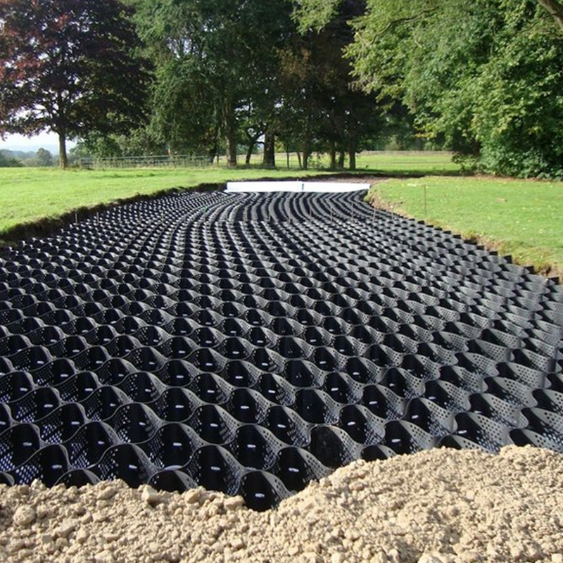 Anti Corrosion 50mm Hdpe Geocell For Soil Reinforcement Road Hill Slope 3