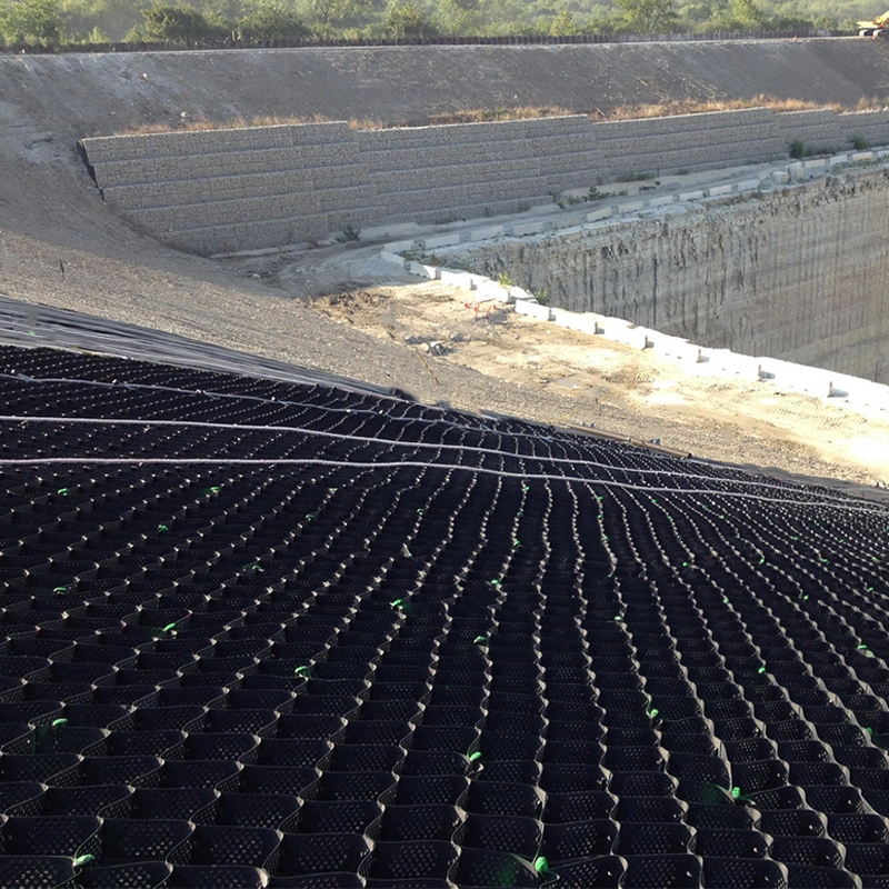 Anti Corrosion 50mm Hdpe Geocell For Soil Reinforcement Road Hill Slope 5