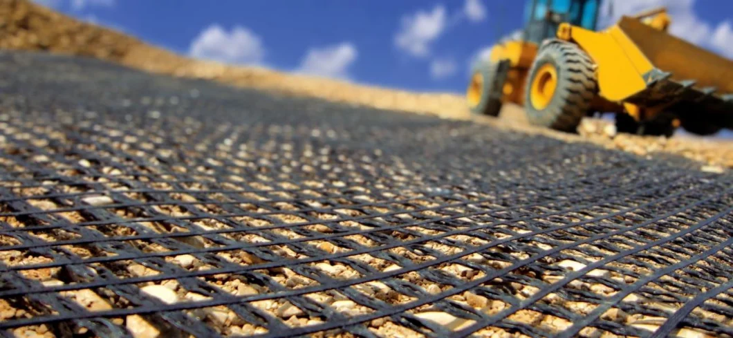 High Tensile Strength Fiberglass Geogrid For Asphalt Reinforcement Pavement Driveway 2