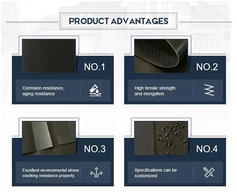Anti Seepage Waterproof Impermeable HDPE Geomembrane 0.2mm - 2.5mm For Landfill 0