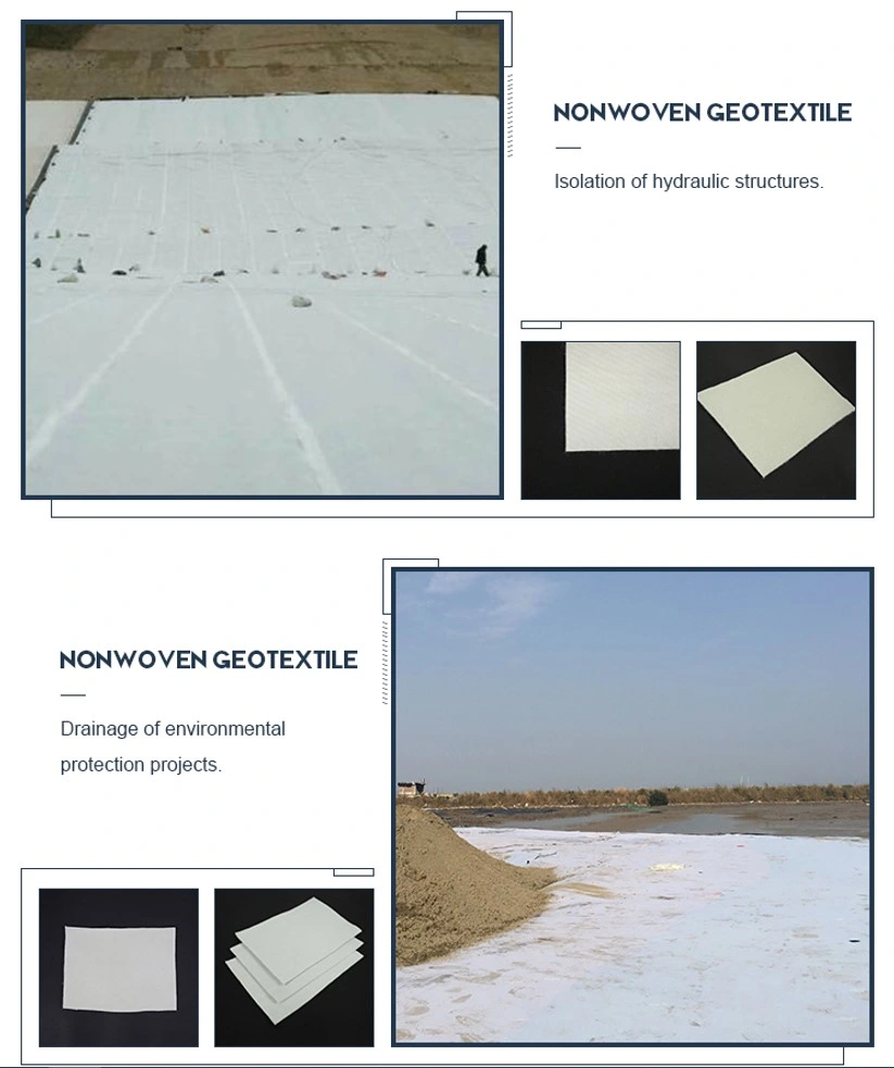 Road Construction Fabric Nonwoven Geotextile Geogrid Soil Erosion Control 3
