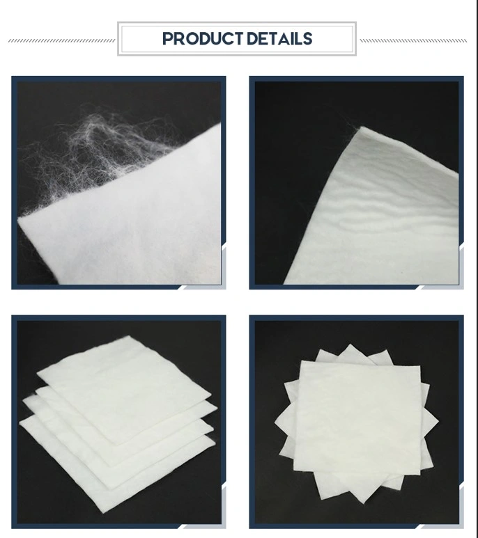 High Strength Geosynthetics Material Highway Paving Road Constrution PP PET Fiber Non Woven Geotextile Price 0