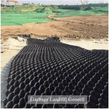 HDPE Black Perforated Textured Slope Stabil Geocells Geocell Geocel For Civil Engineering 4