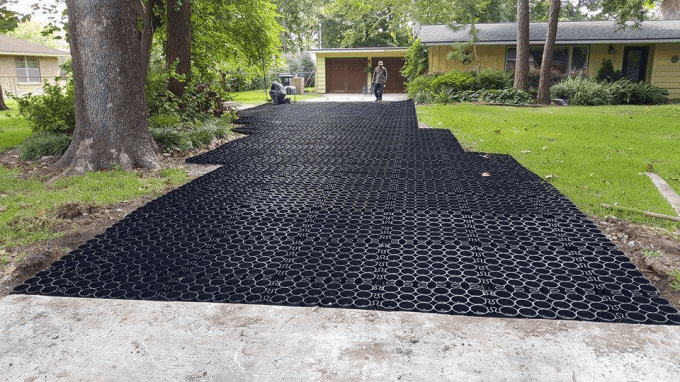 Plastic Grass Lawn Grid Driveway Grid Paver Polymer Hdpe Geocell Grass ...