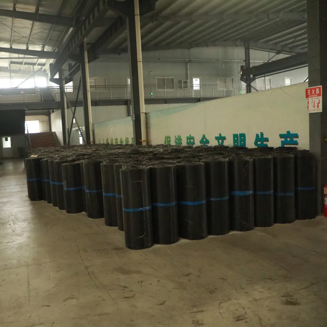 Composite Biaxial Fiberglass Geogrid With Nonwoven Geotextile For Soil Reinfocement/Road Construction Material Geocompos 12