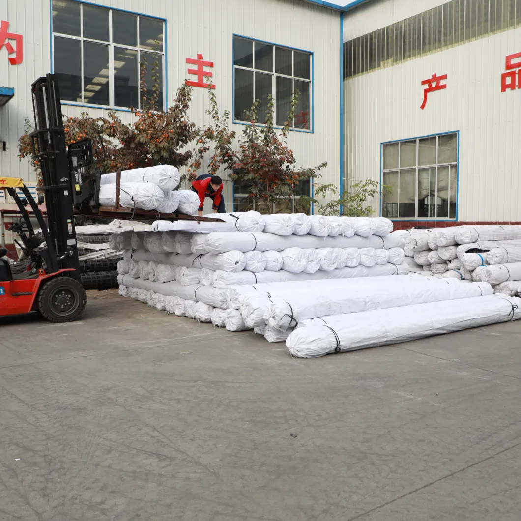 Composite Biaxial Fiberglass Geogrid With Nonwoven Geotextile For Soil Reinfocement/Road Construction Material Geocompos 13