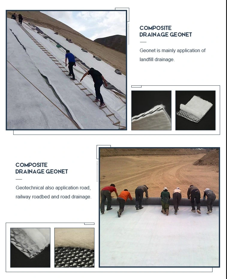 Good Hydraulic Conductivity 3D Drainage Composite Net For Tunnels 3