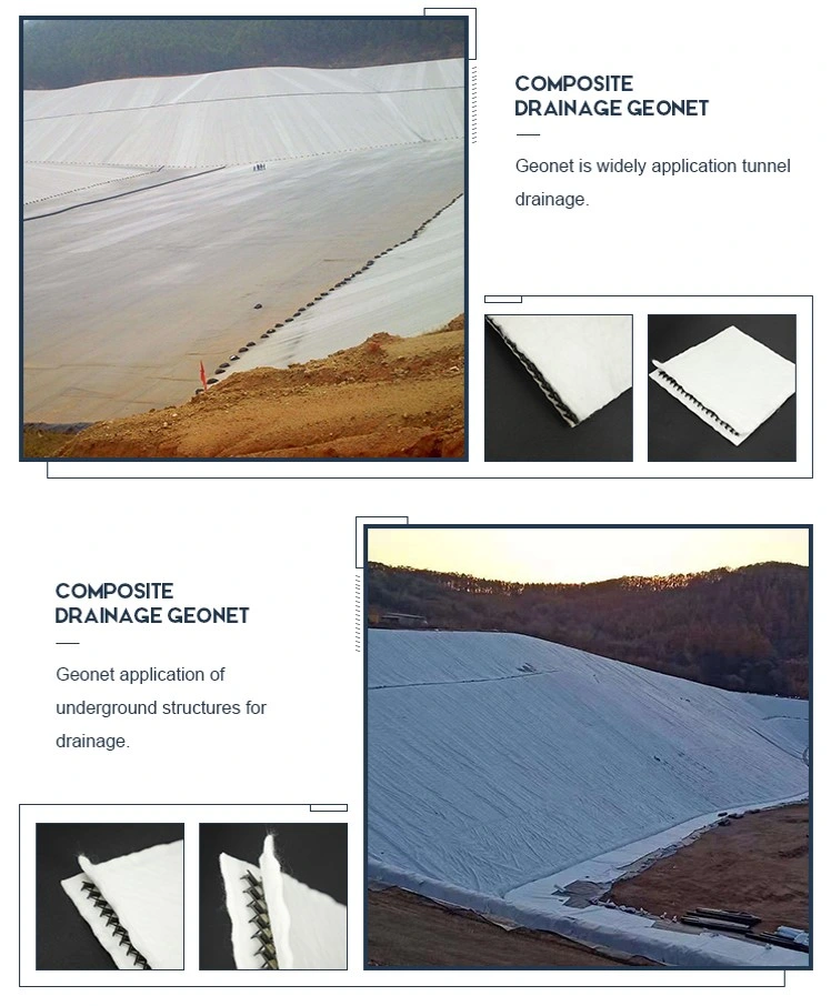 Good Hydraulic Conductivity 3D Drainage Composite Net For Tunnels 4
