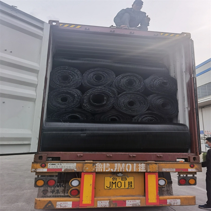 Geo Grid Ground Grid Plastic Uniaxial Polyester Geogrid Uniaxial Gravle Grid Ground For Driveway Basement 20