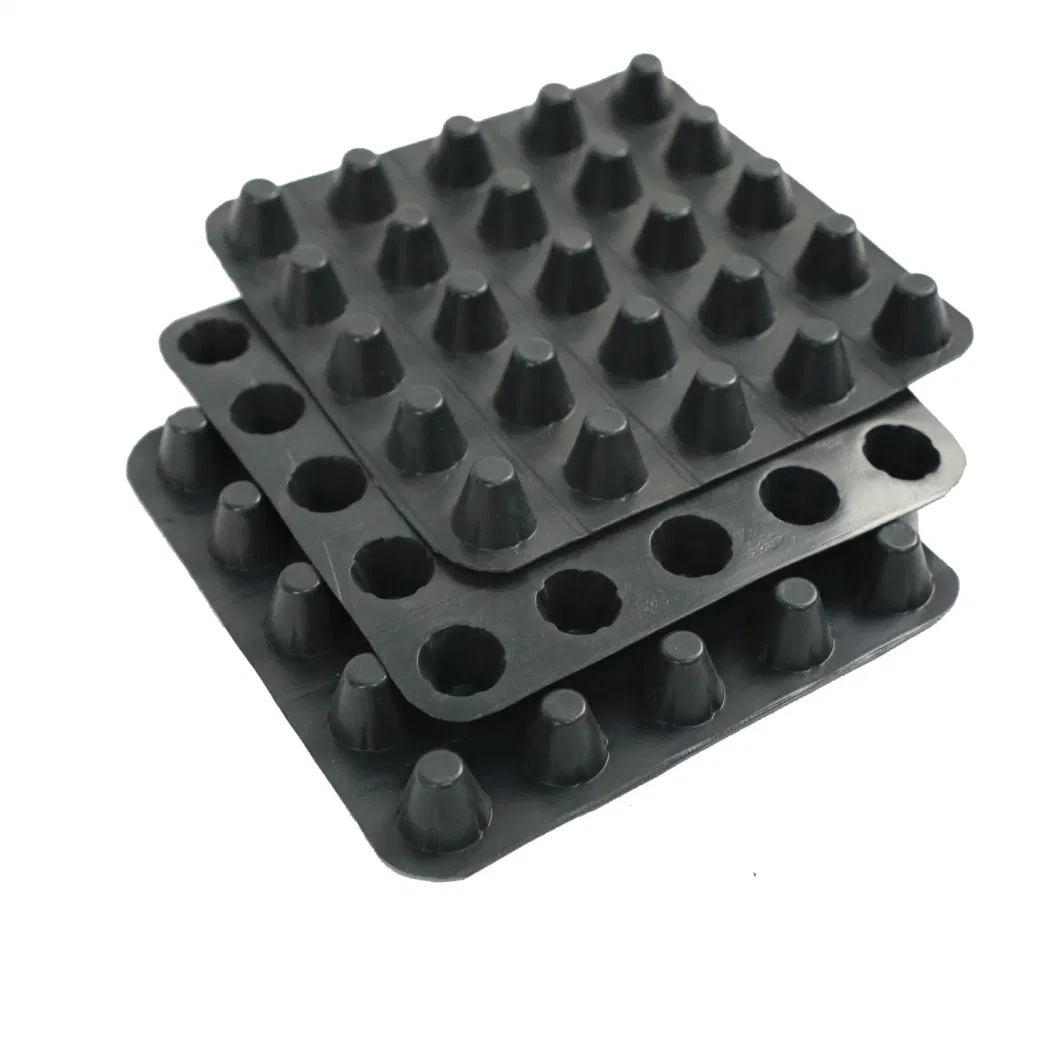 Dimpled Drainage Membrane Greening Project PVC Perforated Dimple Drainage Board Groundwork Water Solution Water Solution 12