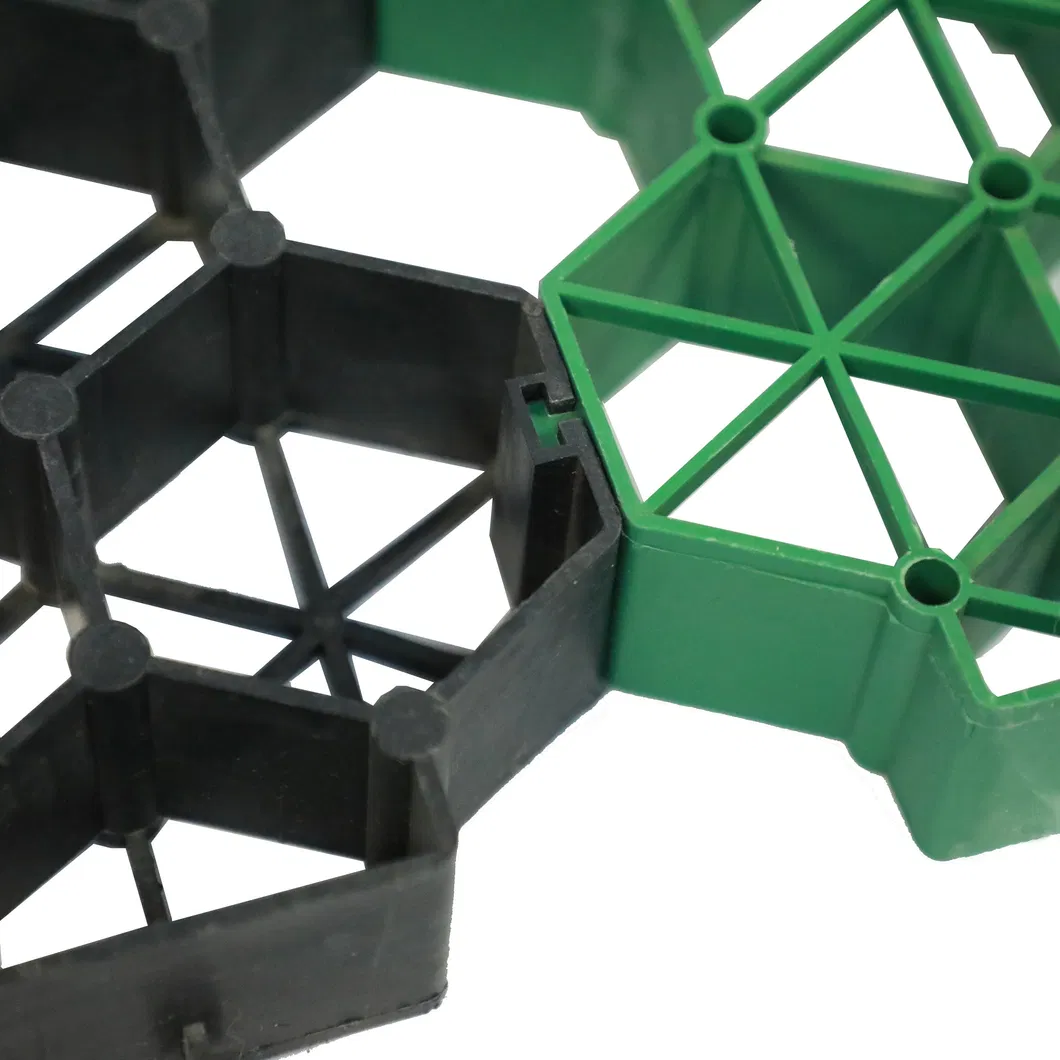 Plastic Grass Grid Pavers HDPE Plastic Grass Grid Gravel Pavers  In Parking Garden 5