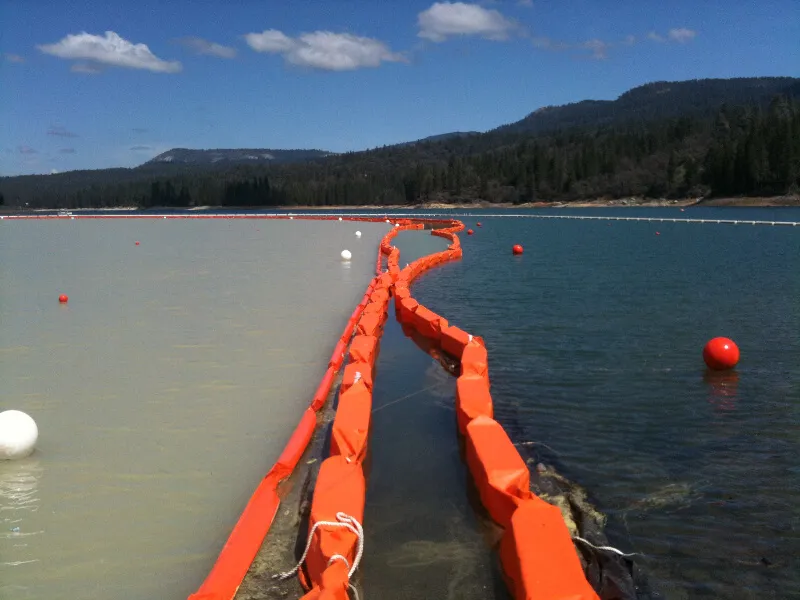 Permeable Aquatic Floating Silt Curtain PVC Silt Curtain Boom Silt Curtain PVC Oil Boom Oil Containment Fence Silt Curtain 11