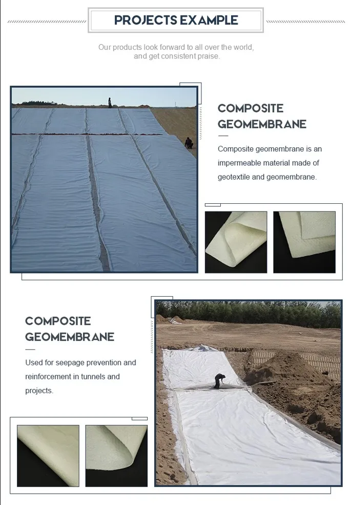 Two Layers And One Film Reservoir Seepage Control Composite Geomembrane In Landfill Tailings Treatment 2