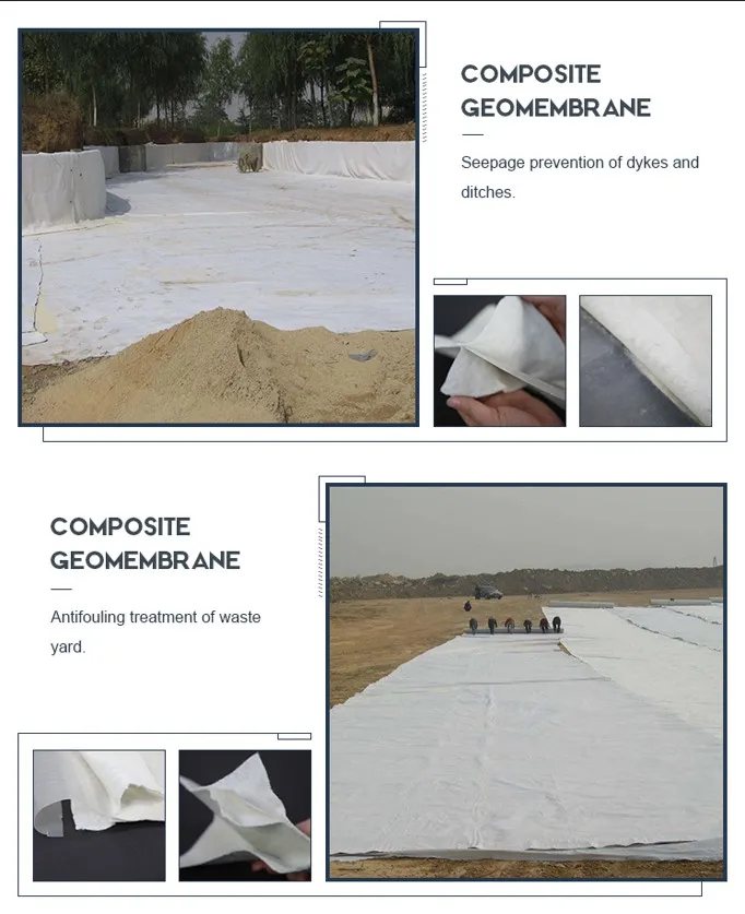 Two Layers And One Film Reservoir Seepage Control Composite Geomembrane In Landfill Tailings Treatment 3