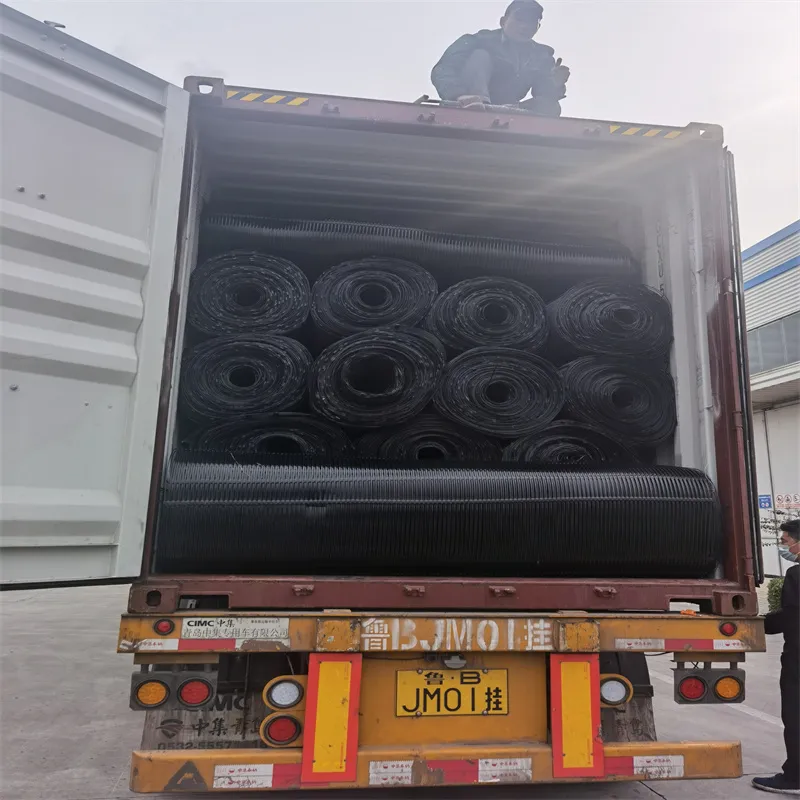 PP Plastic PE One-Way Uniaxial Polyester Geogrid Gravle Grid Ground Stabilizer for Soil Reinforcement 20