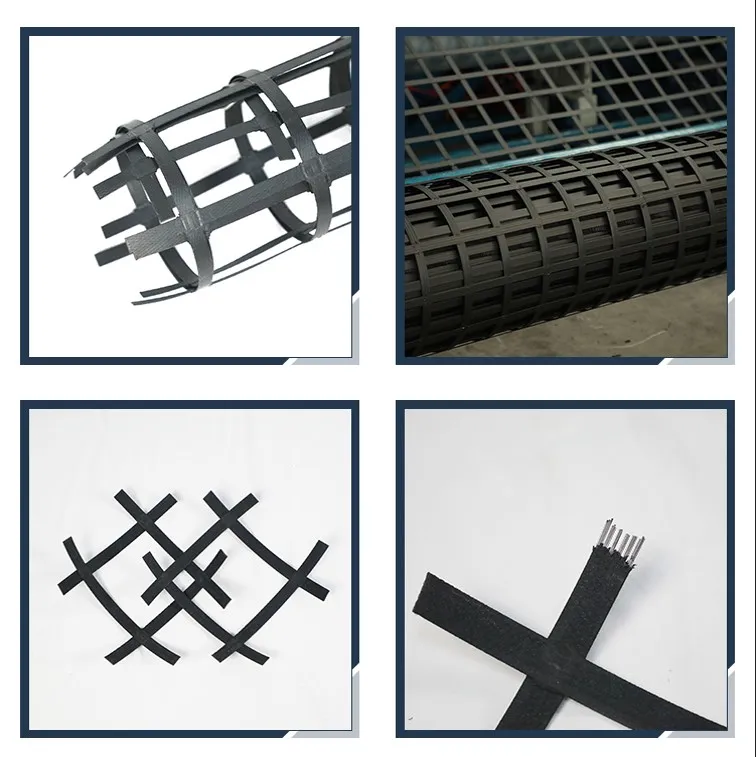 High Tenslie Strength Biaxial Welding Steel Plastic Composite Earthwork Geogrid For Soil Stabilization, Anti-Erosion Feature 1