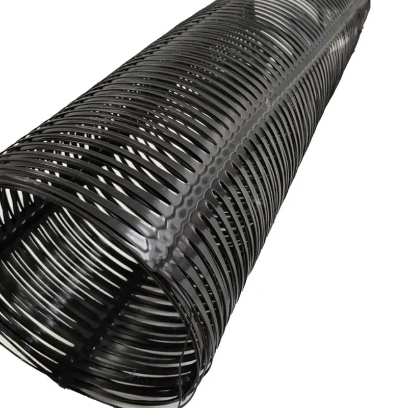 Plastic Polypropylene PE Unidirectional Uniaxial Tensile Plastic Geogrid for Roadbed Reinforcement 0