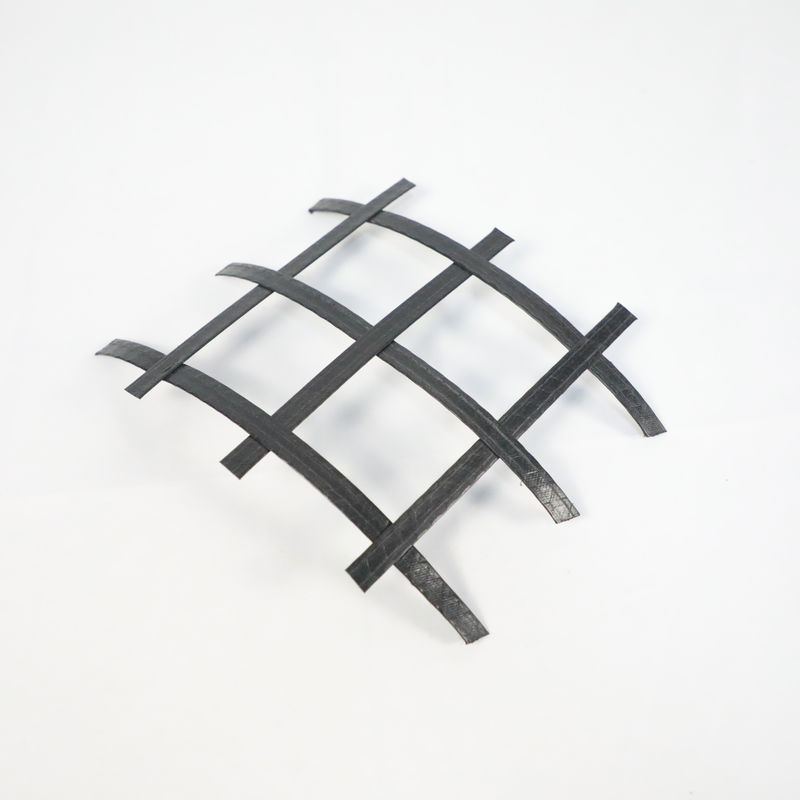 High Strength Biaxial Polyester PET Geotextile Geogrid For Road Subgrades 50kn/M-50kn/M