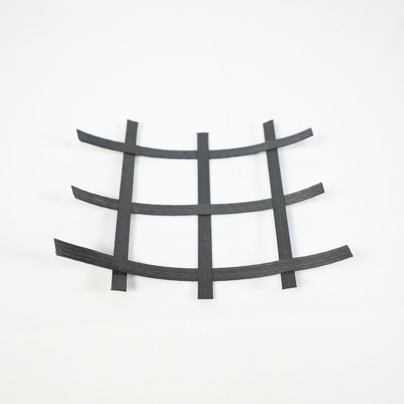 For road railway reinforce Low driveway geo grid price biaxial PET polyester warp knitted geogrid