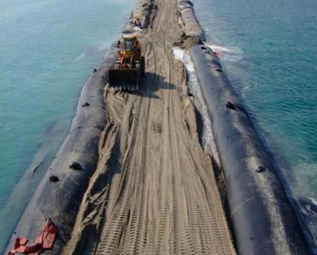 Dredged Geotextile Geotube Dewatering Bags Sediment Filter Bags