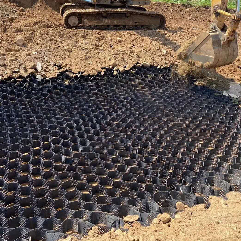 Anti Corrosion 50mm Hdpe Geocell For Soil Reinforcement Road Hill Slope