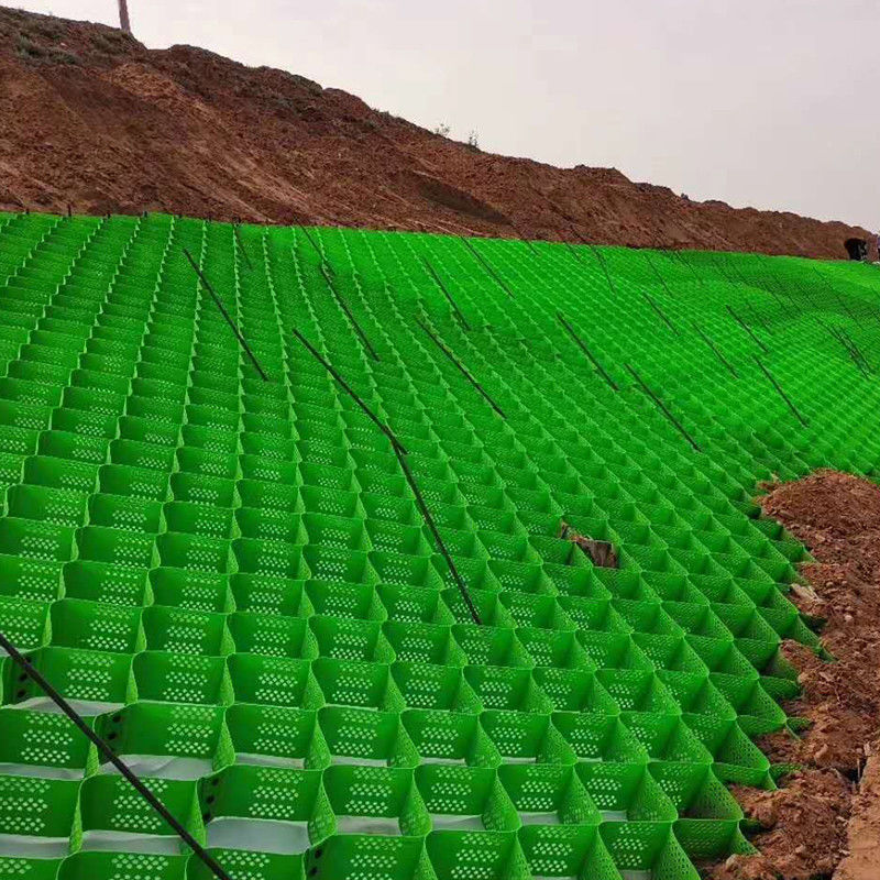 Anti Corrosion 50mm Hdpe Geocell For Soil Reinforcement Road Hill Slope