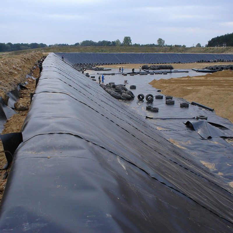 Waterproof HDPE Geomembrane Pond Liner For Water Tanks Fish Shrimp Farm 0.2 - 2.5mm