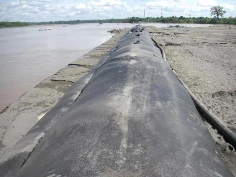 High Strength PP Woven Geotextile Bag / Geotube For Waste Water Treatment Or Marine Dredging Projects