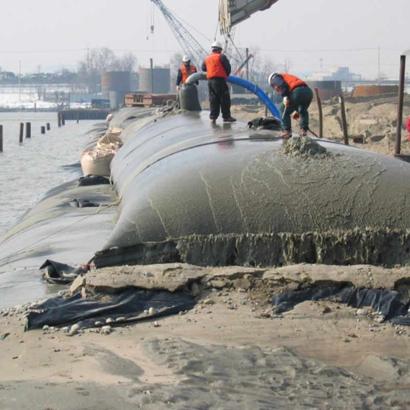 High Strength PP Woven Geotextile Bag / Geotube For Waste Water Treatment Or Marine Dredging Projects