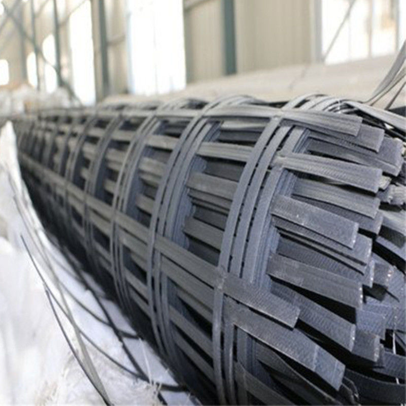 80kn Steel Plastic Geogrid With Acid And Alkali Resistance For Slope Protection Subgrade