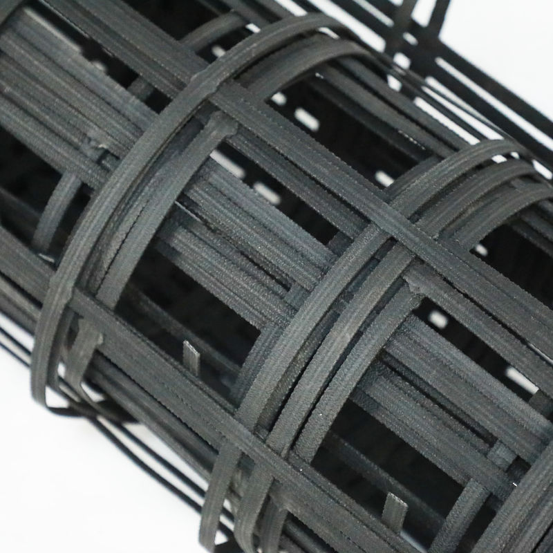 80kn Steel Plastic Geogrid With Acid And Alkali Resistance For Slope Protection Subgrade