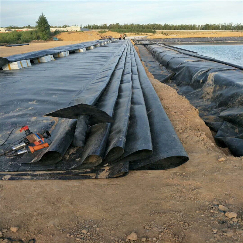 0.3mm/0.5mm/0.75mm/1mm/1.5mm/2mm Black Membrane Plastic Sheet HDPE LDPE LLDPE Virgin Geomembrane Liner For Shrimp Fish F