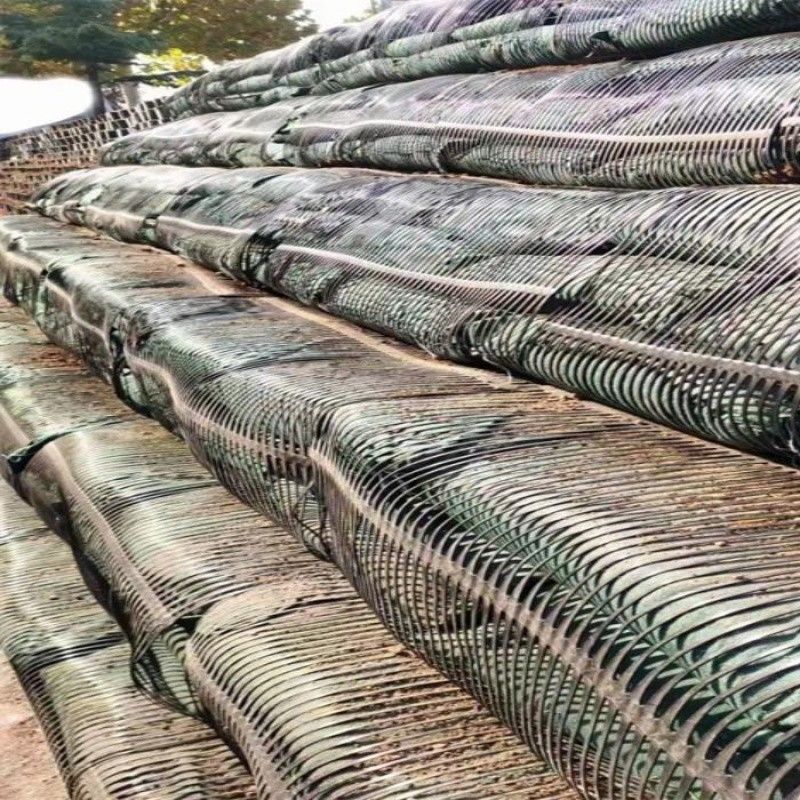 Geo Grid Ground Grid Plastic Uniaxial Polyester Geogrid Uniaxial Gravle Grid Ground For Driveway Basement