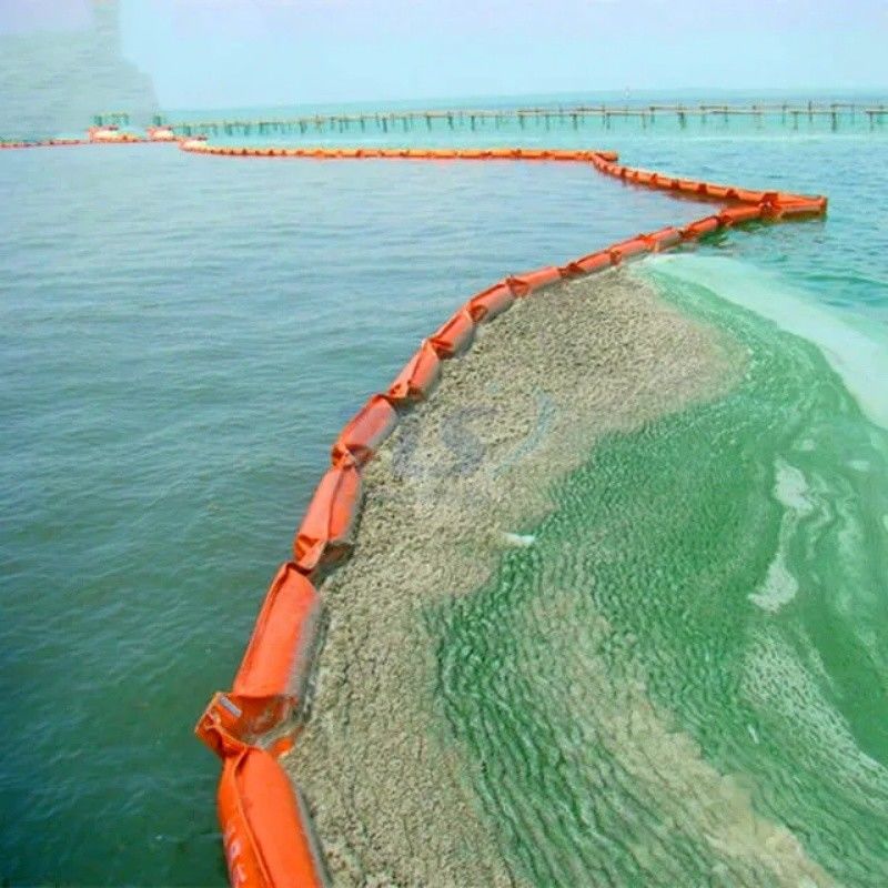 Silt Curtain PVC Floating Silt Curtain Containment Boom Eco Friendly Oil Spilling Boom Silt Curtain For Aquatic Environm