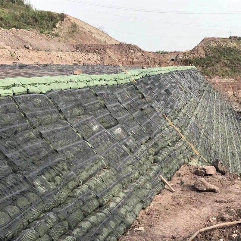 Nonwoven Geobag Polyester / PP Geobag For Slope Protection And Grass Dam To Protect Ecological Environment