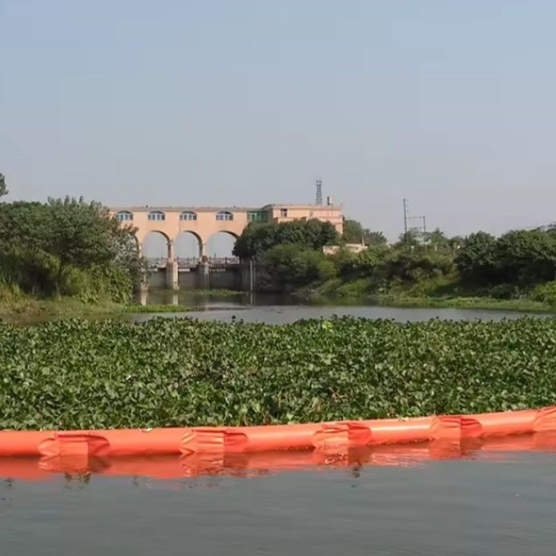 Permeable Aquatic Floating Silt Curtain For Aquatic Environments Eco Friendly Oil Spilling Boom PVC Floating Silt Curtain