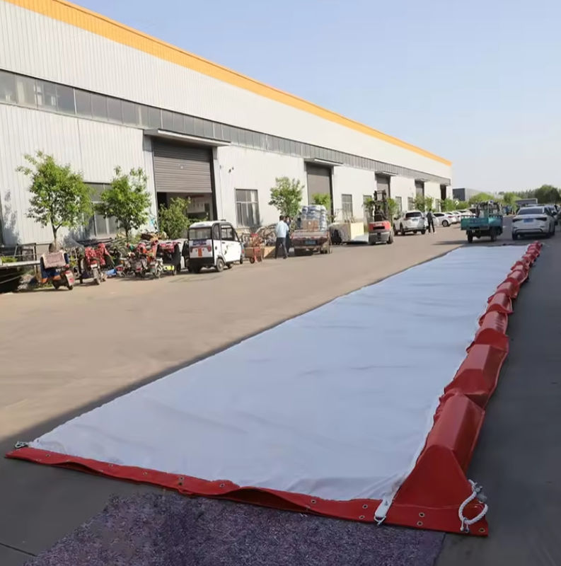 Permeable Aquatic Floating Silt Curtain For Aquatic Environments Eco Friendly Oil Spilling Boom PVC Floating Silt Curtain