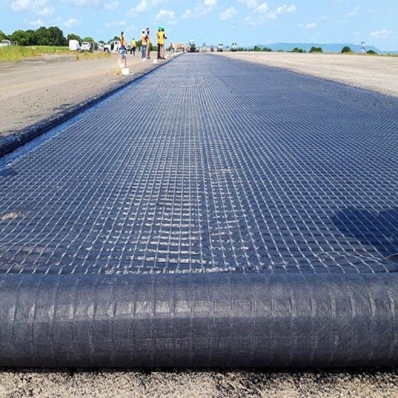 Fiber Glass Geogrid For Civil Engineering Mesh Size Mm 12.5 * 12.5mm