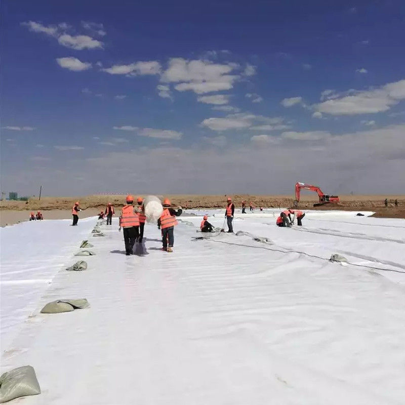 PET  Polyester Long Fibers Nonwoven Needle Punched Polyester Geotextile Non-Woven Geotextile For Road Covering