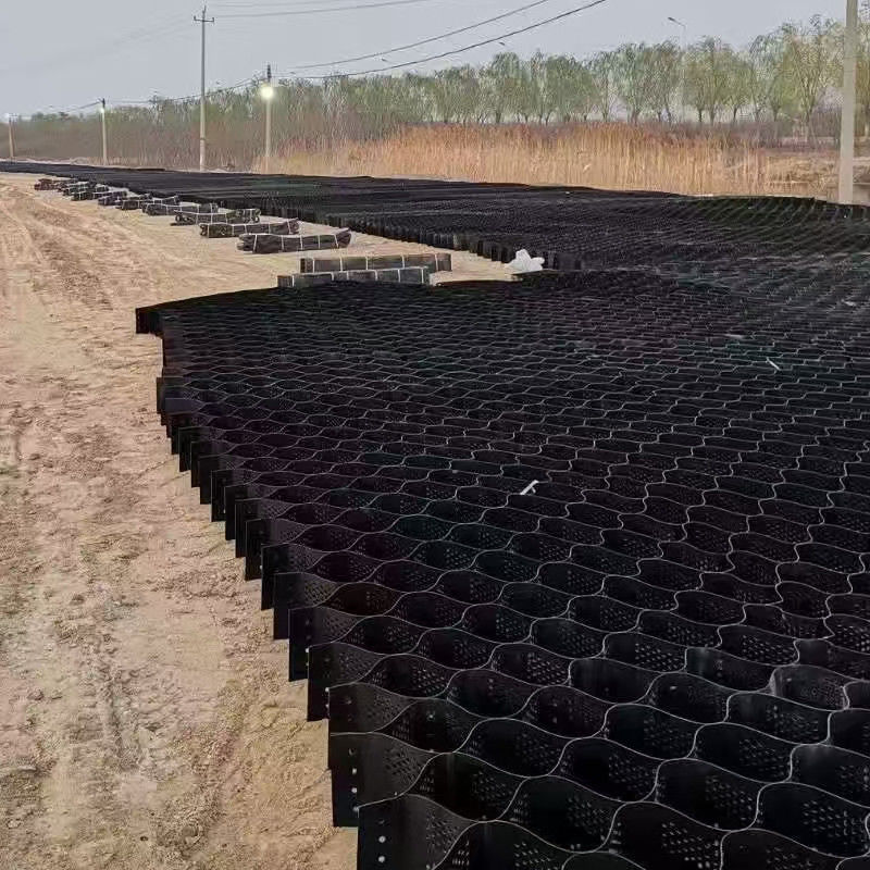 Ground Reinforcement Cellular System Geocell Grave Grid System HDPE / PP Geocell For Roadbed