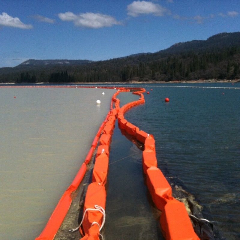 Permeable Aquatic Floating Silt Curtain PVC Silt Curtain Boom Silt Curtain PVC Oil Boom Oil Containment Fence Silt Curtain