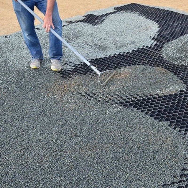 Heavy Duty Gravel Grid Permeable Grass Pavers HDPE Plastic Grass Grid Pavers For Driveway