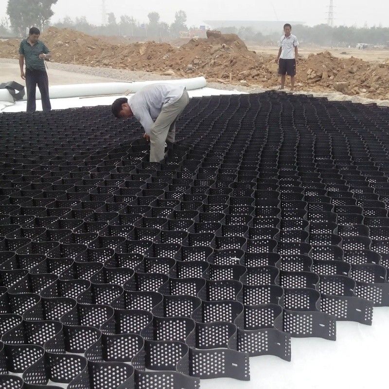 250mm 75mm 100mm 150mm Hdpe Geocell High Textured HDPE Honeycombed Gravel Grid Plastic Geocell Direct Factory Price