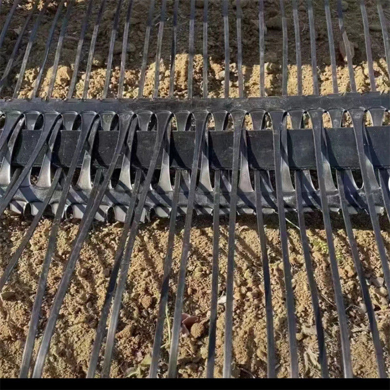 PP Plastic PE One-Way Uniaxial Polyester Geogrid Gravle Grid Ground Stabilizer for Soil Reinforcement