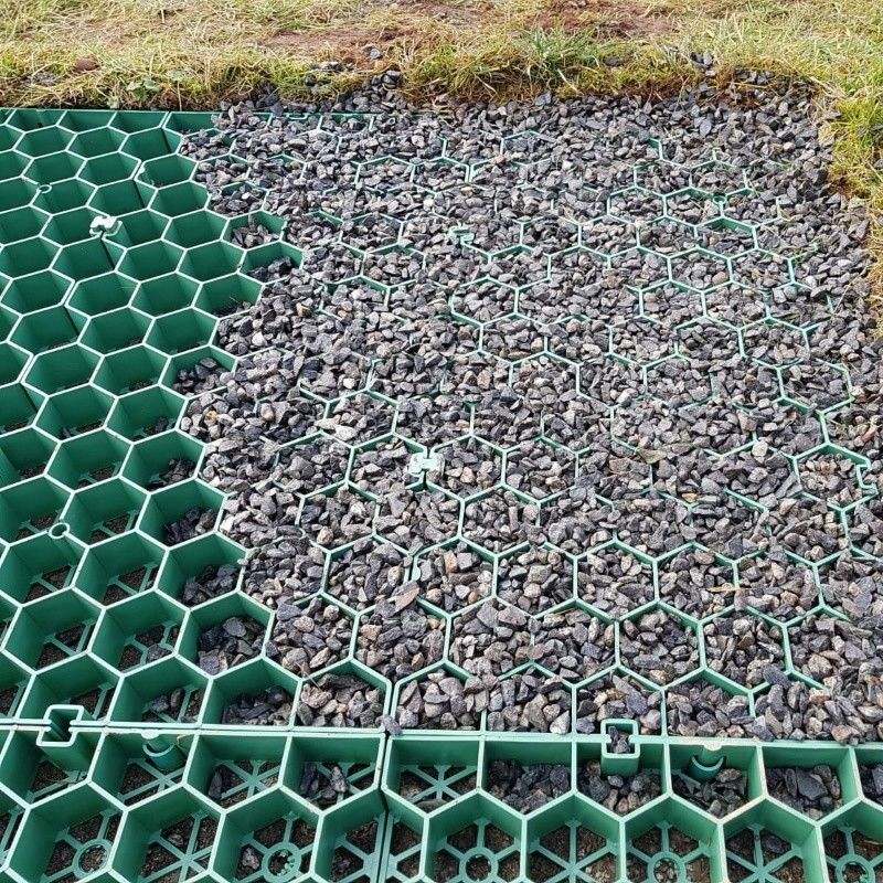 Grass Paver Mat Plastic Grass Grid Lawn Gravel Paving Grid Driveway Gridding for Gravel Grass Grid