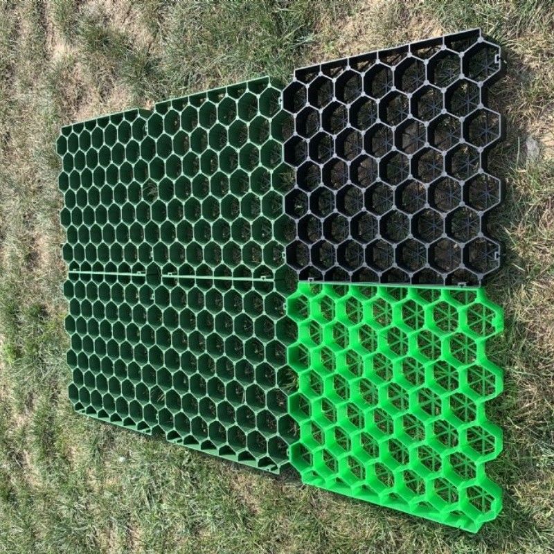 Grass Paver Mat Plastic Grass Grid Lawn Gravel Paving Grid Driveway Gridding for Gravel Grass Grid