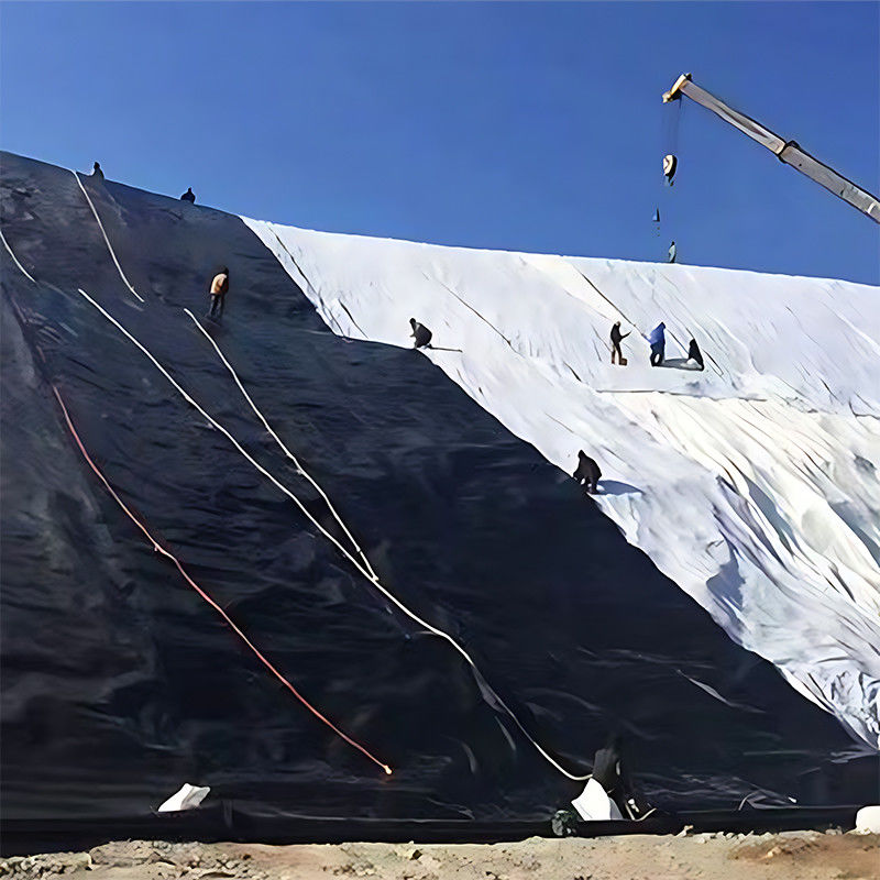 HDPE Geomembrane Pond Liner 1.0mm Thickness With 100% Virgin Material For Water Channel