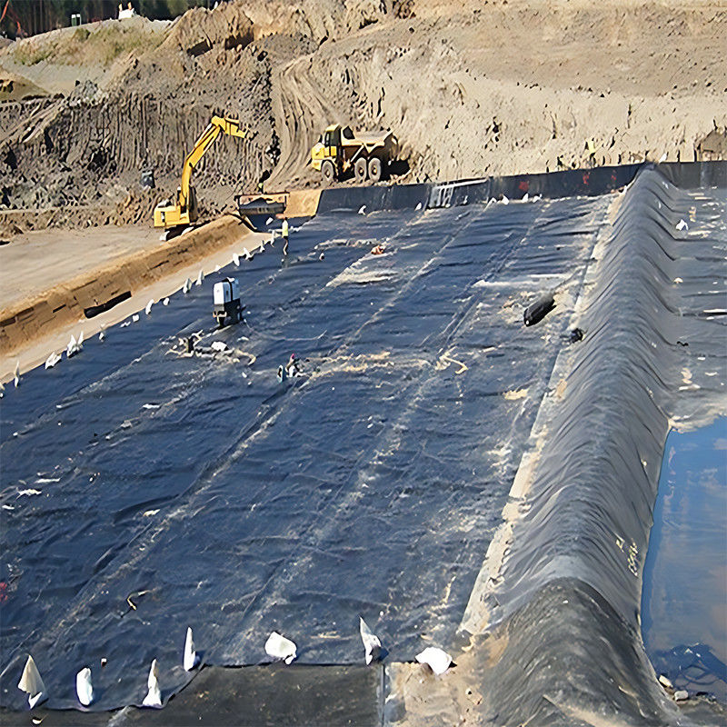 HDPE Geomembrane Pond Liner 1.0mm Thickness With 100% Virgin Material For Water Channel