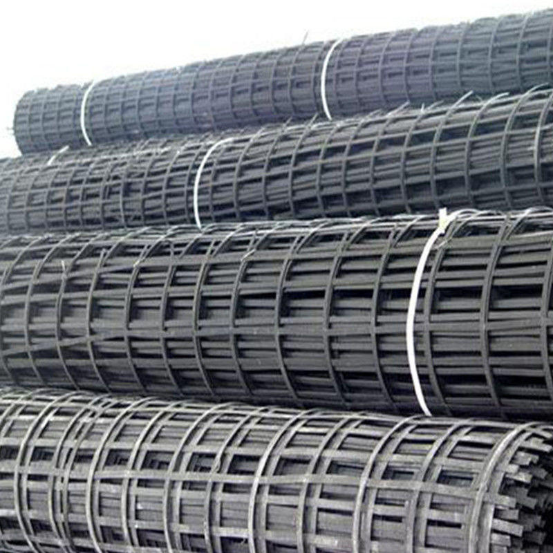 High Tenslie Strength Biaxial Welding Steel Plastic Composite Earthwork Geogrid For Soil Stabilization, Anti-Erosion Feature