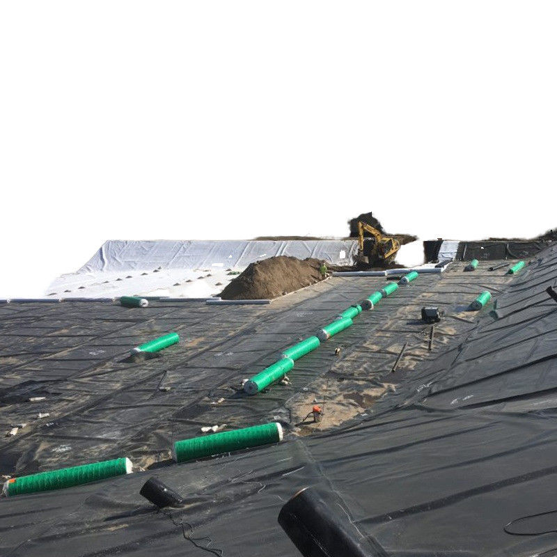 High-Density Polyethylene (HDPE) Geomembranes Black UV-Resistant Liners polyethylene pond liner for Landfill Containment 1.5mm Thickness Geomembrane 500N Tensile Strength​